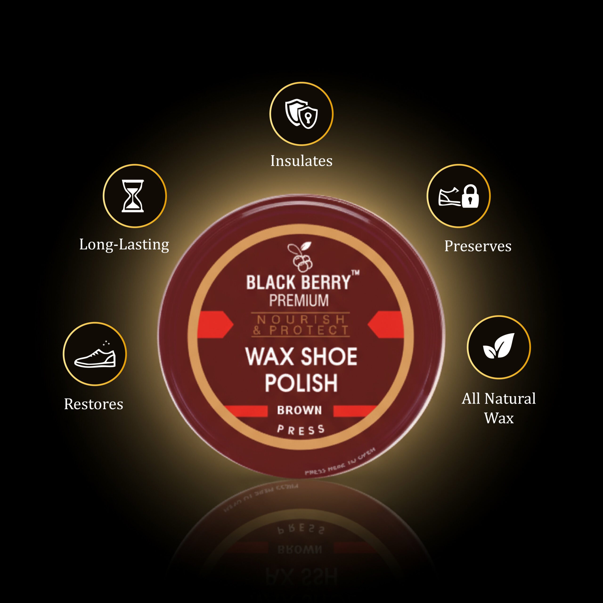 Wax Shoe Polish Black